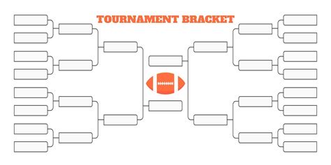 16 american football team tournament bracket championship template flat style design vector ...