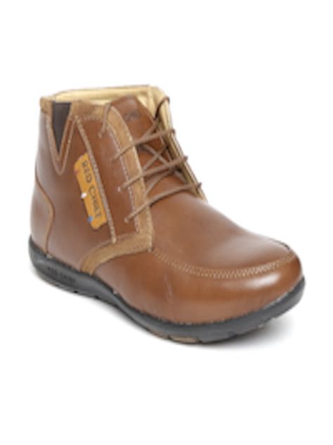 Buy Red Chief Men Brown Leather Boots - Boots for Men 1028793 | Myntra