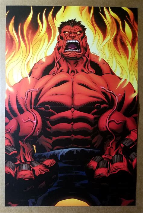 Red Hulk 1 Marvel Comics Poster by Ed McGuinness