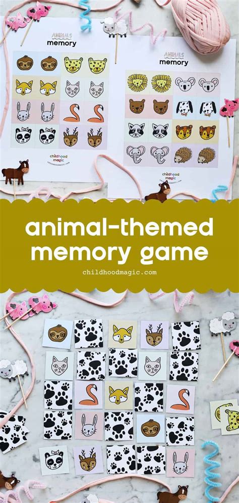 Animal Memory Game - Childhood Magic