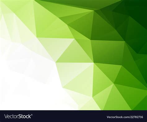 Eco geometric green mosaic background Royalty Free Vector