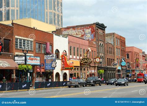 Broadway, Nashville, Tennessee, USA Editorial Stock Image - Image of architectural, historic ...