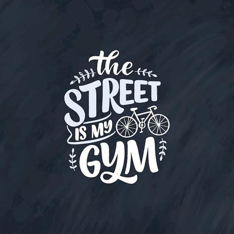 Premium Vector | Lettering slogan about bicycle for poster, print and t ...