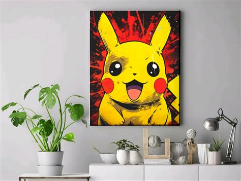 Pokemon Canvas Prints, Pokemon Artwork, Pokemon Wall Art, Kids Bedroom ...