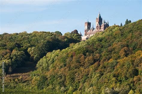 drachenfels castle in the sun Stock Photo | Adobe Stock