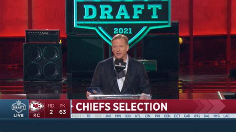 Rodger Goodell Announces Chiefs Pick of OL Creed Humphrey | NFL Draft 2021