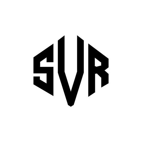 SVR letter logo design with polygon shape. SVR polygon and cube shape ...