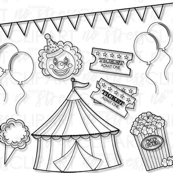 Fair Festival Clip Art (Digital Use Ok!) by FlapJack Educational Resources