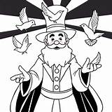 Magician Coloring Pages For Kids  Printable & Free sketch template