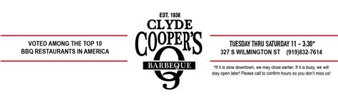 Clyde Cooper’s Barbecue | 84 Years of Service in Raleigh, NC | Locally ...