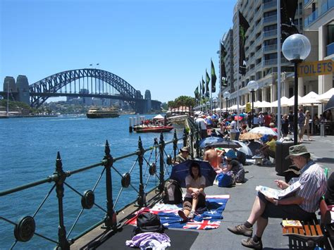 early on New Years Eve people start claiming a place around Circular Quay on Sydney Harbour to ...