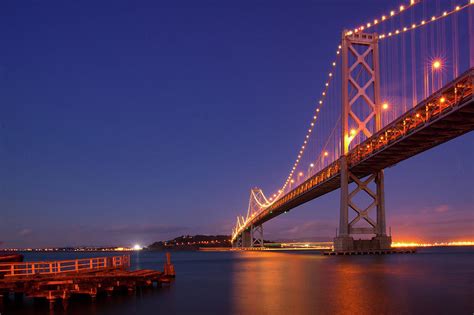 Bay Bridge at night Photograph by Celso Diniz | Pixels