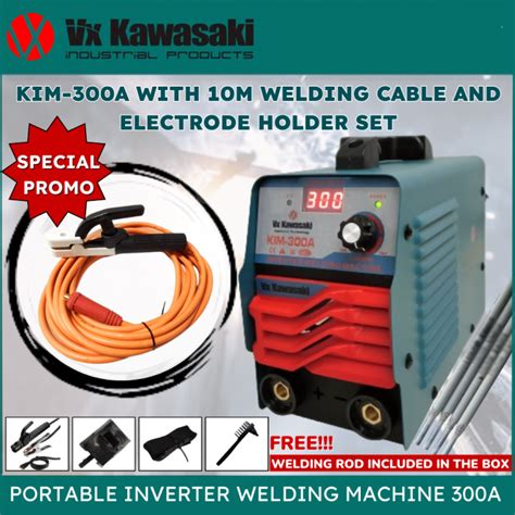 VX KAWASAKI MMA PORTABLE INVERTER WELDING MACHINE MINI SERIES KIM-300A ...