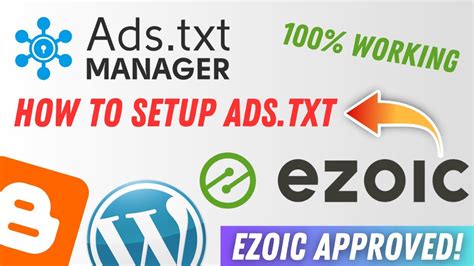 Ezoic Ads.TXT Manager Account Setup 2023 | How To Setup ads.txt with ...