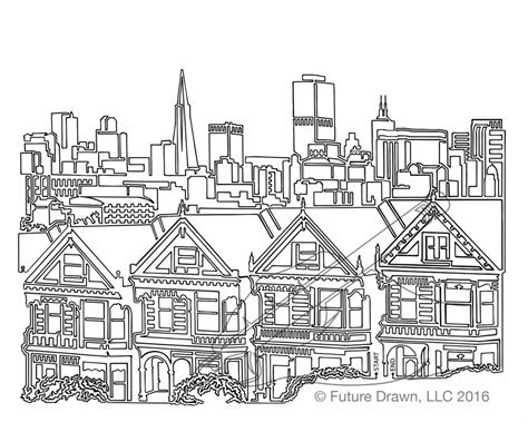 San Francisco Skyline Drawing at PaintingValley.com | Explore ...