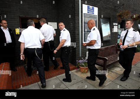 Prison officers strike. Prison officers return to work after holding a meeting during an ...