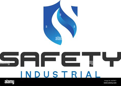 Modern SAFETY INDUSTRIAL protection logo design Stock Vector Image & Art - Alamy