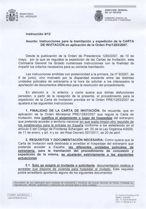 Consulta de extranjería: La carta de invitación - Aquí Tetuán