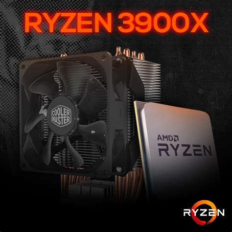 Processador AMD Ryzen 9 3900x 3.8ghz (4.6ghz Turbo), 12-core 24-thread, Cooler, AM4, S/ Video ...