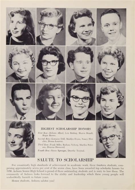 Explore 1956 Auburn High School Yearbook, Auburn WA - Classmates