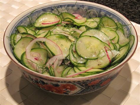 Pickled Cucumber Salad - At Home with Vicki Bensinger