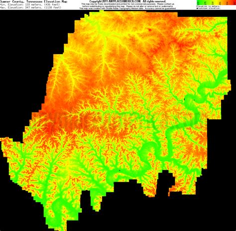 Free Sumner County, Tennessee Topo Maps & Elevations