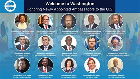 Welcome to Washington - Honoring Newly Appointed Ambassadors to the U.S. - YouTube