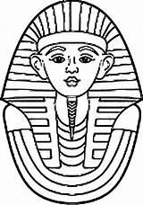 Coloring Egypt Ancient Egyptian Pages Printable Kids King History Tut  sketch template