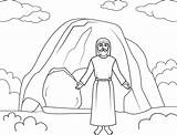 Empty Tomb And Jesus Christ coloring Page  ColouringPages sketch template