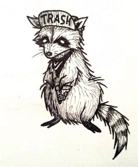 Trash raccoon | Punk tattoo, Raccoon tattoo, Rock tattoo