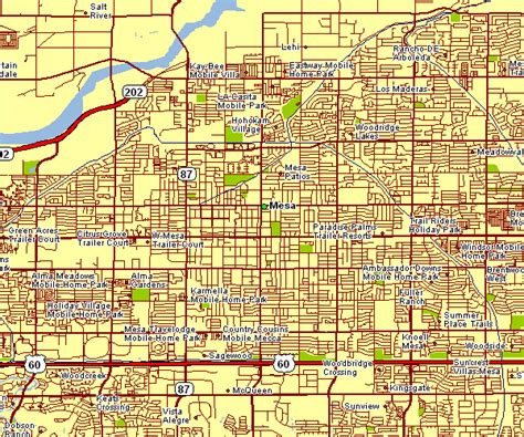 Map Of Mesa Arizona – Zip Code Map