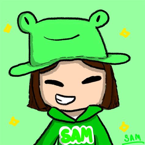 SAM with a frog hatt Sammysammers - Illustrations ART street