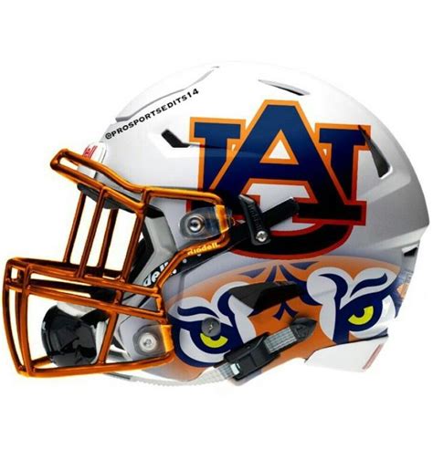 Auburn Tigers - #Auburn #Tigers | Football helmets, Auburn football, Football helmet design