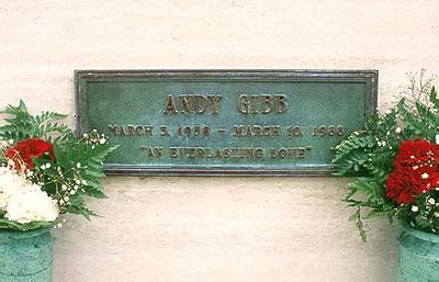 Andy Gibb's grave (photo)