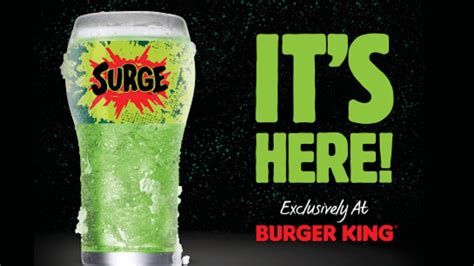 What Does Surge Soda Taste Like? Burger King's Latest Drink Is A Throwback Flavor