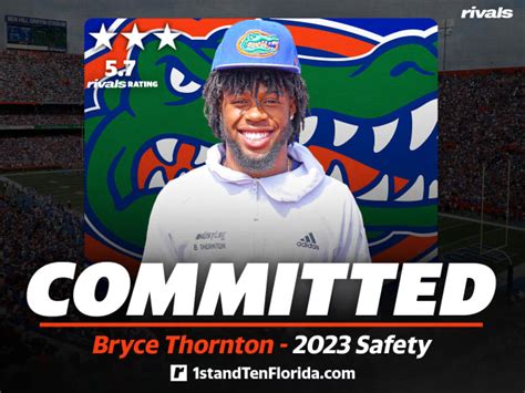 Georgia 2023 DB Bryce Thornton breaks down Florida commitment ...