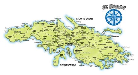 St Thomas Island Map - St Thomas US Virgin Islands • mappery