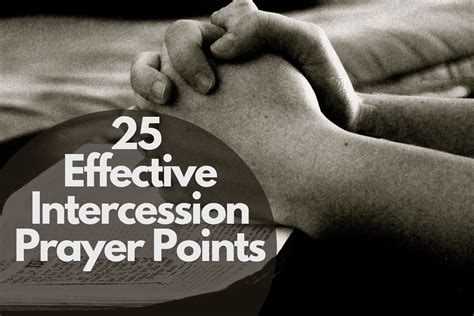 25 Intercession Prayer Points