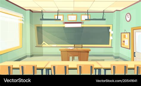 Cartoon of college classroom Royalty Free Vector Image