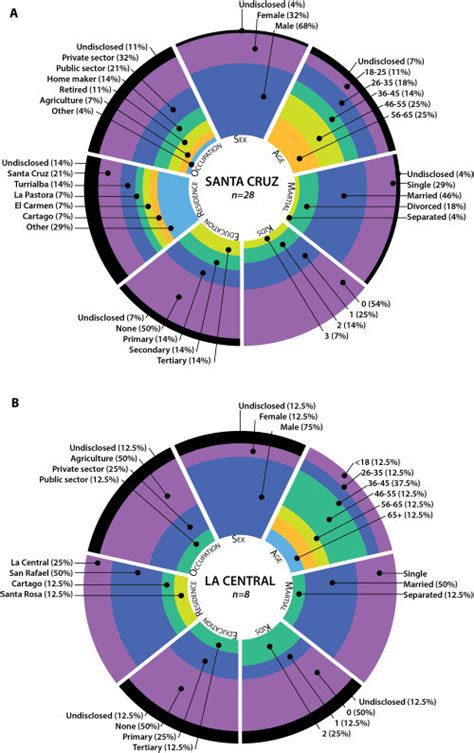 (A) Workshop demographics Santa Cruz. (B) Workshop demographics La Central. | Download ...