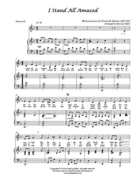 I Stand All Amazed – PDF Sheet Music