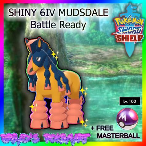 Pokemon Sword and Shield // SHINY 6IV MUDSDALE // Ready for - Etsy