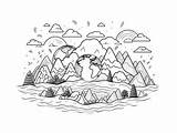 Easy Earth Science Coloring Activity  Page sketch template