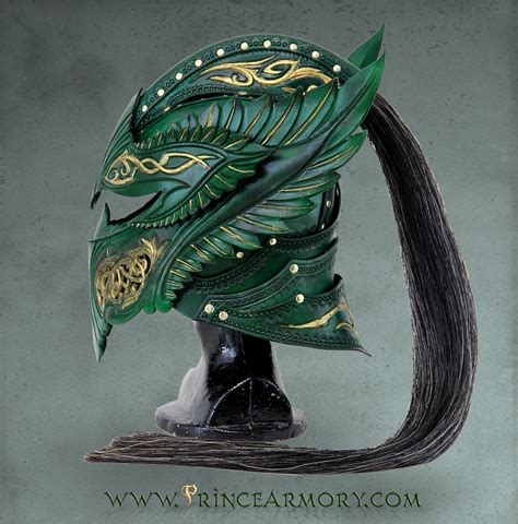 Green Elven Knight Helmet by Azmal on DeviantArt