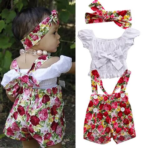 Cheap Clothes China Newborn Baby Girl Clothing Set 3 PCS Set Headband ...