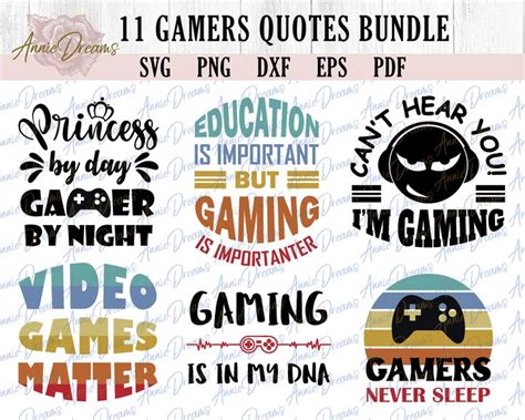 Gamers Quotes SVG Bundle Gift For Gamer SVG Gaming Humor | Etsy in 2021 | Gamer quotes, Funny ...