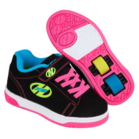 HEELYS X2 DUAL UP – BLACK/NEON/MULTI | Whitley Bay Skate Club