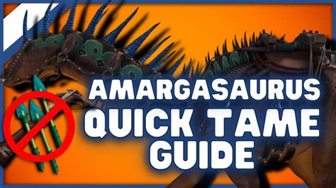 How To Tame An Amargasaurus Ark Taming Guide Lost Island - YouTube