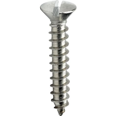 SIW Stainless Steel Csk Slotted Self Tapping Screw, Size: No 2 To No 14 ...