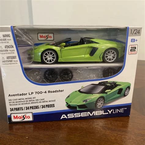 MAISTO ASSEMBLY LINE Lamborghini Aventador Roadster Die Cast Model Kit ...